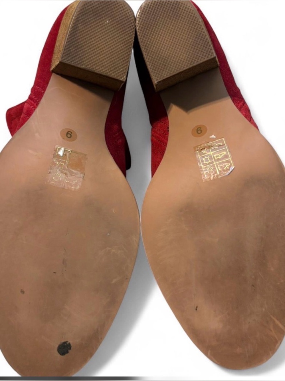 Jeffrey Campbell Red Suede Rosalee Ankle Boots Booties Heels Women's Size 9 - Picture 3 of 7
